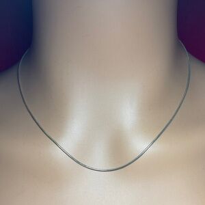 AGI Italian Sterling Silver Snake 🐍 Chain / Necklace. 18 inches long